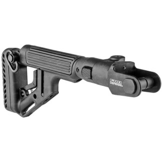 Приклад FAB Defense UAS-AKMS для Сайги складной влево с регулируемой щекой. Цвет - черный