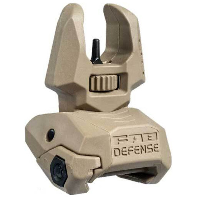 Мушка складна FAB Defense FBS на Picatinny. Coyote Tan