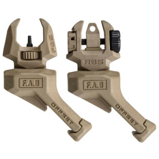 Цілик і мушка FAB Defense FBS OFFSET 45 градусів. Desert tan