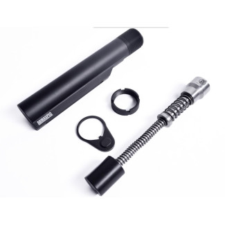 SRS™ буфер отдачи - AR15 GEN4 - BB, Буферная трубка, конечная пластина, корончатая гайка 