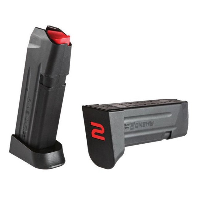 Магазин Amend A2-19 9mm 15 патронов в черном цвете для Glock* 19