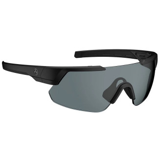 Очки Magpul® Defiant с чёрной оправой, поляризованными серыми линзами и красным зеркальным покрытием