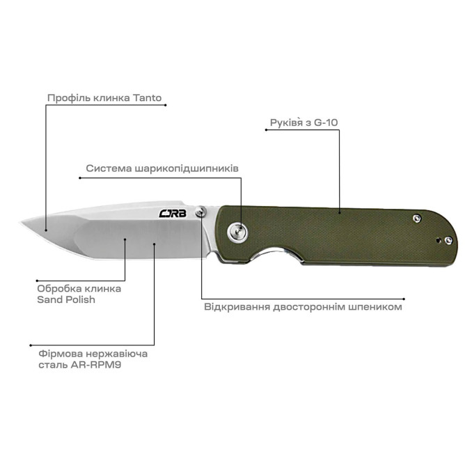 Ніж CJRB Nova Green  