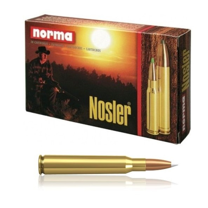 Патрон нарізний Norma Nosler Accubond, 7х64, 9.1 г (140GR), 900 м/с