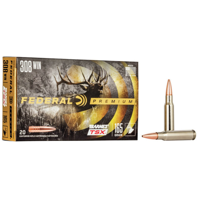 Патрон нарізний Federal Premium 308 Win TSX 165gr (10,69 г)