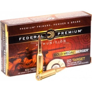 Патрон нарізний Federal Gold Medal 6.5Creedmoor Berger Hybrid OTM 8,42 гр (130GR)