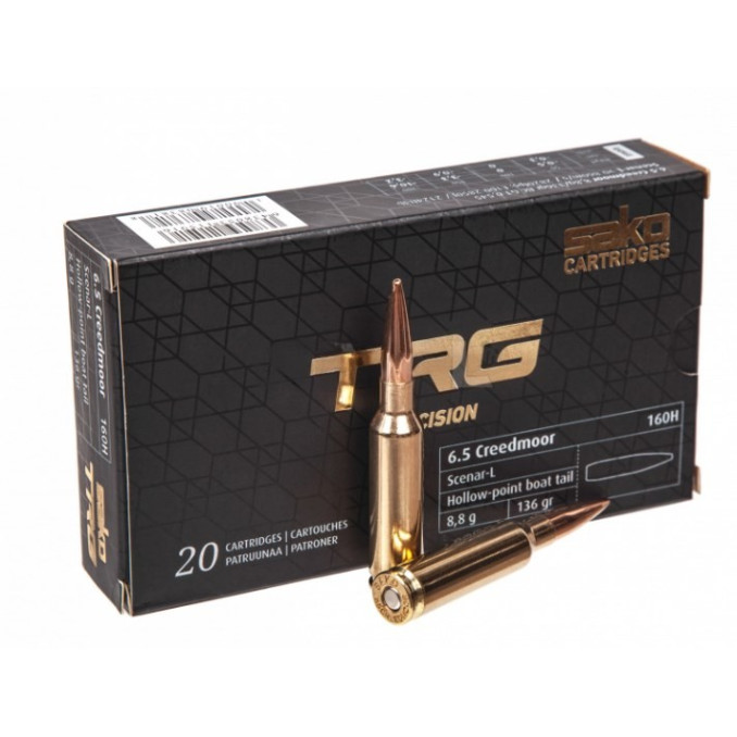 Патрон нарізний Sako TRG PRECISION HPBT кал.6.5 Creedmoor 8.8 гр