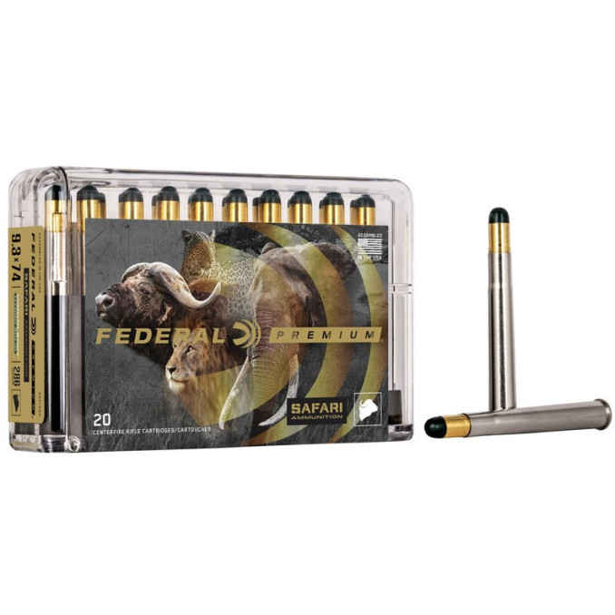 Патрон нарезной Federal Vital-Shok, 9.3x74R,286GR (18,53 г),Woodleigh Hydro Solid