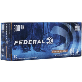 300BLKB Патрон нарізний Federal, Power shok, 300 BLK, куля 150gr (9,72 г), 20ш/10 уп.