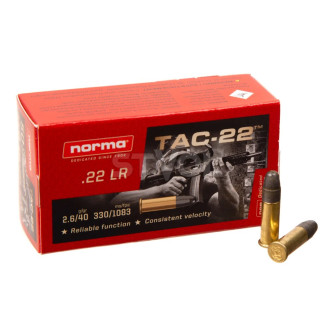 Патрон нарізний Norma 22LR Tac-22 LRN 40GR