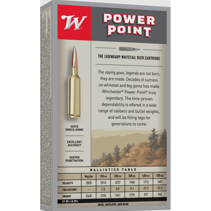 Патрон нарезной Winchester Power-Point .308 Win Power Point 9,72 г (150 Gr)