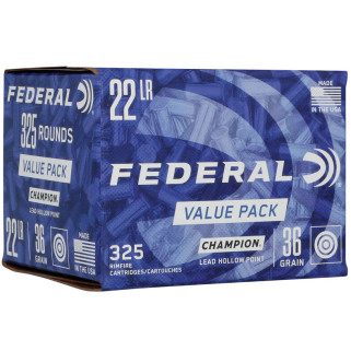 Патрон нарізний Federal 22LR, Lead HP, 36GR (2,33 г)
