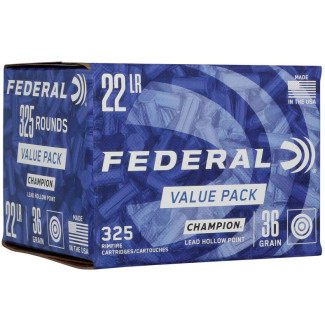 Патрон нарезной Federal 22LR, Lead HP, 36GR (2,33 г)