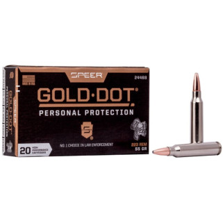 Патрон нарезной SPEER Gold Dot Rifle Personal Protection, 223 Rem, 55GR, GDSP