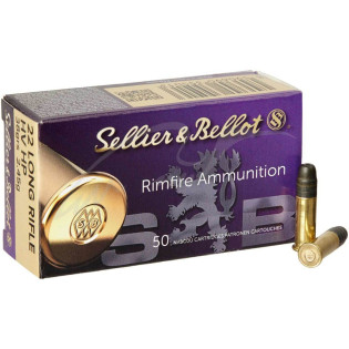 Патрон Sellier & Bellot кал. 22 LR куля HV HP 2,45 г/38 гран. Поч. швидкість 375 м/с.
