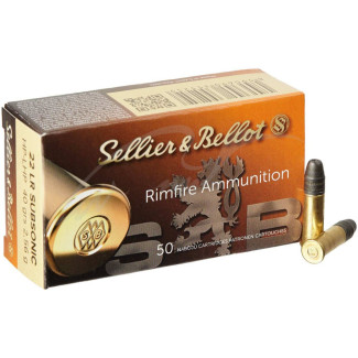 Патрон Sellier & Bellot Subsonic кал. 22 LR куля HP маса 2,56 гр/40 гран. Поч. швидкість 310 м/с.