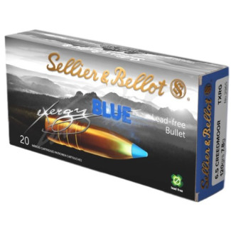 Патрон Sellier & Bellot кал. 6,5 Creedmoor куля TURG Blue маса 7.8 г / 120 гран.Поч швидкість 869 м/с
