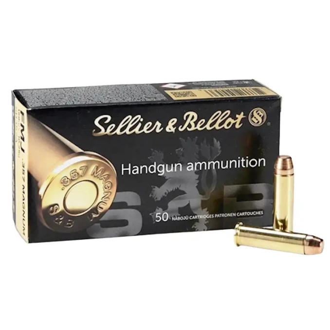 Патрон Sellier & Bellot кал. 357 Magnum куля FMJ маса 10,25 г/158 гр