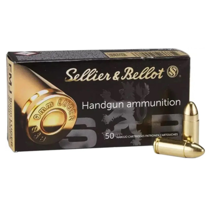 Патрон Sellier & Bellot Subsonic кал. 9 мм (9x19) куля FMJ 9,7 г (150 gr)