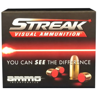 Патрон Ammo Inc Streak кал. 9мм (9х19) пуля TMC 115 гран (7,45 г). Красный