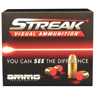 Патрон Ammo Inc Streak кал. 9мм (9х19) пуля TMC 124 гран (8,03 г). Красный
