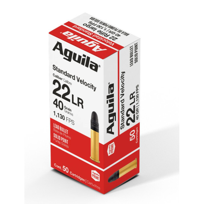 Патрон Aguila 22 LR Standard Velocity Lead SP 40GR
