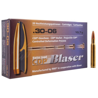 Патрон Blaser кал. 30-06 куля CDP маса 10,7 г/165 гран