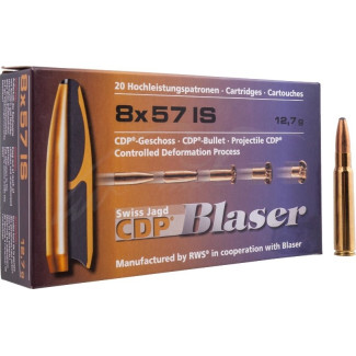 Патрон Blaser кал. 8x57 JS куля CDP маса 12,7 грама / 196 гран