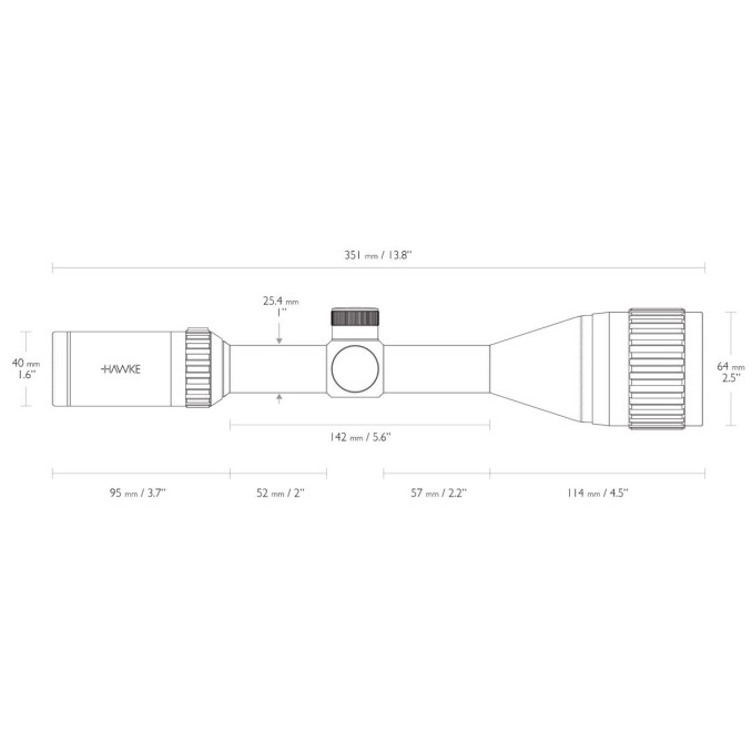 Приціл оптичний Hawke Vantage 4x32 сітка 30/30 Duplex
