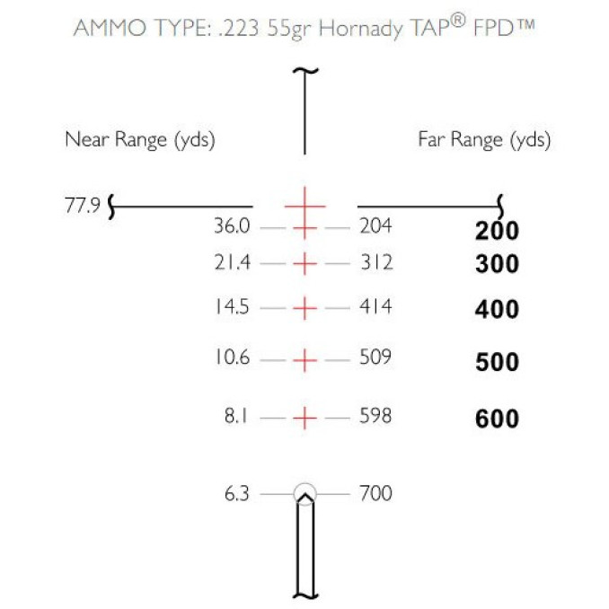 Приціл оптичний Hawke Vantage 30 WA 3-9x42 сітка 223/308 з підсвічуванням