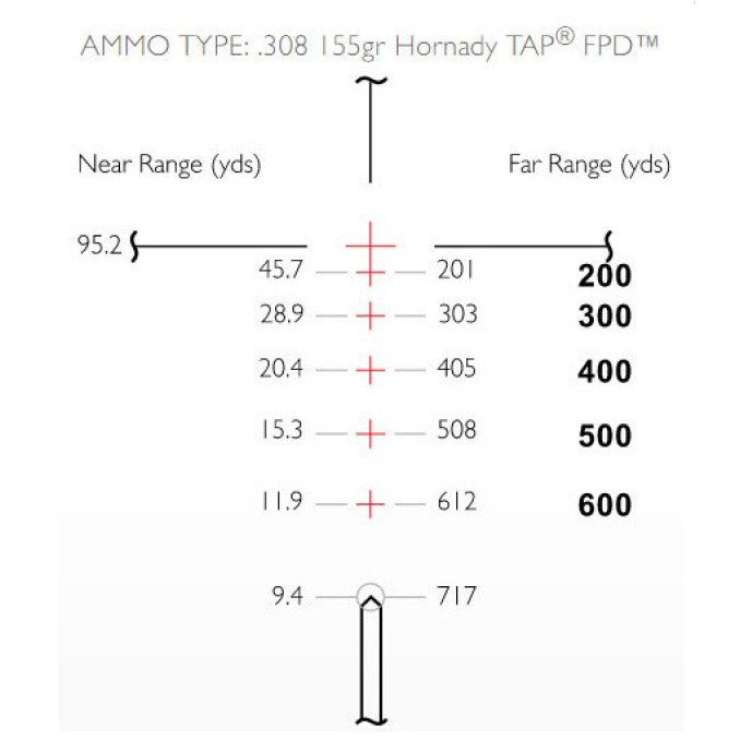 Приціл оптичний Hawke Vantage 30 WA 3-9x42 сітка 223/308 з підсвічуванням