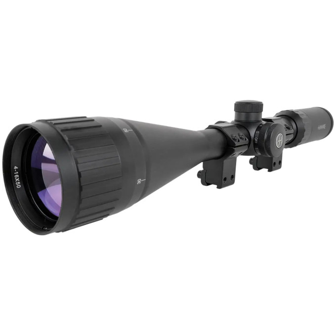 Приціл оптичний Hawke Fast Mount 4-16x50 AO сітка Mil Dot з підсвіткою. Кільця на Ластівчин хвіст