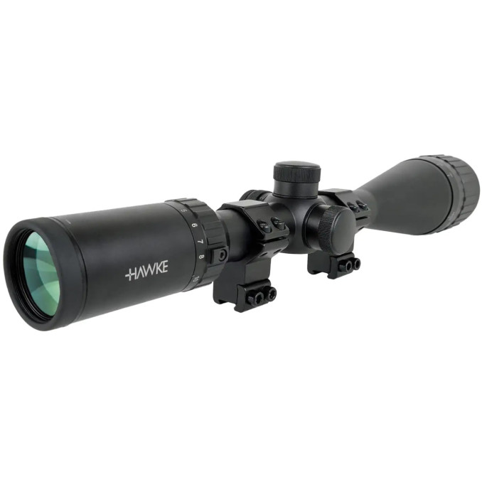 Приціл оптичний Hawke Fast Mount 4-16x50 AO сітка Mil Dot з підсвіткою. Кільця на Ластівчин хвіст