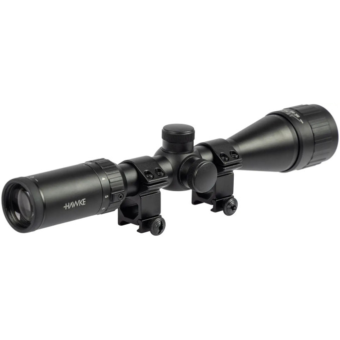 Приціл оптичний Hawke Fast Mount 3-9x40 AO сітка Mil Dot. Кільця на Weaver