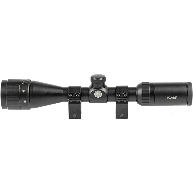 Приціл оптичний Hawke Fast Mount 3-9x40 AO сітка Mil Dot. Кільця на Weaver