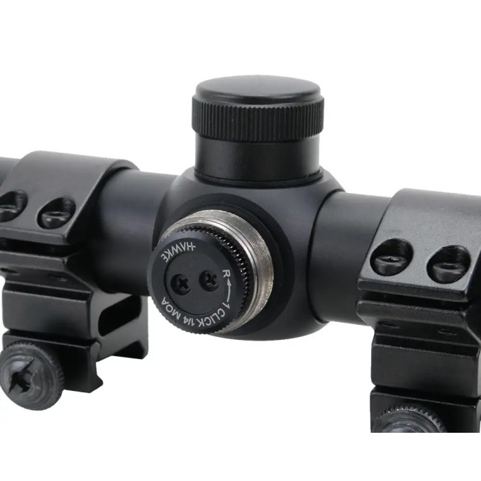 Приціл оптичний Hawke Fast Mount 3-12x50 AO сітка Mil Dot з підсвіткою. Кільця на Weaver