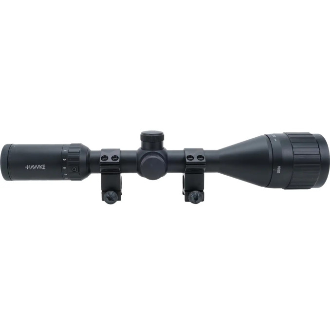 Приціл оптичний Hawke Fast Mount 3-12x50 AO сітка Mil Dot з підсвіткою. Кільця на Weaver