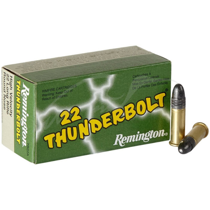 Патрон Remington Thunderbolt кал .22 LR куля Round Nose маса 40 гр (5.6 г)
