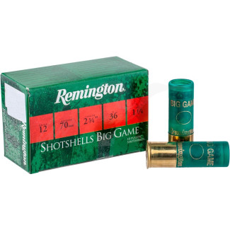 Патрон Remington BP Big Game кал. 12/70 картеч 7/0 (6,2 мм - 25 картеч) навішування - 36 г