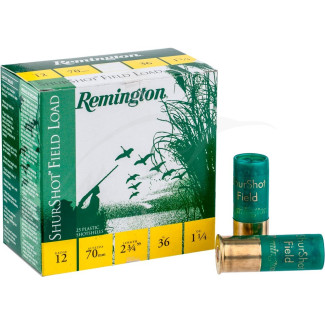 Патрон Remington BP Shurshot Field Load кал. 12/70 дріб №0 (3,9 мм) навішування 36 г