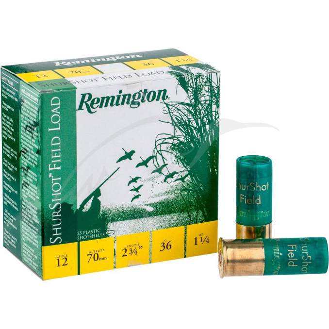 Патрон Remington BP Shurshot Field Load кал. 12/70 дробь №00 (4,1 мм) навеска 34 г, код 12500705