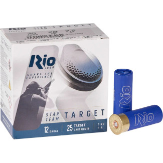 Патрон RIO Star Team Target кал. 12/70 дріб № 7.5 (2,4 мм) навеска 28 г (пачка 25шт)