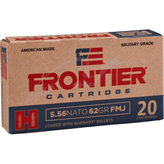 Патрон Hornady Frontier кал. 223 Rem (5,56/45) куля FMJ маса 62 гр (4 г)
