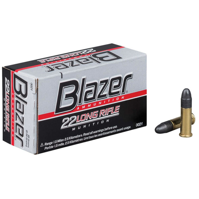Патрон CCI BLAZER, кал.22 LR, тип кулі LRN, вага 2,6 г