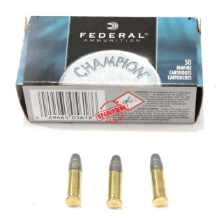 Патрон нарезной Federal Champion 22LR Solid 2,59g