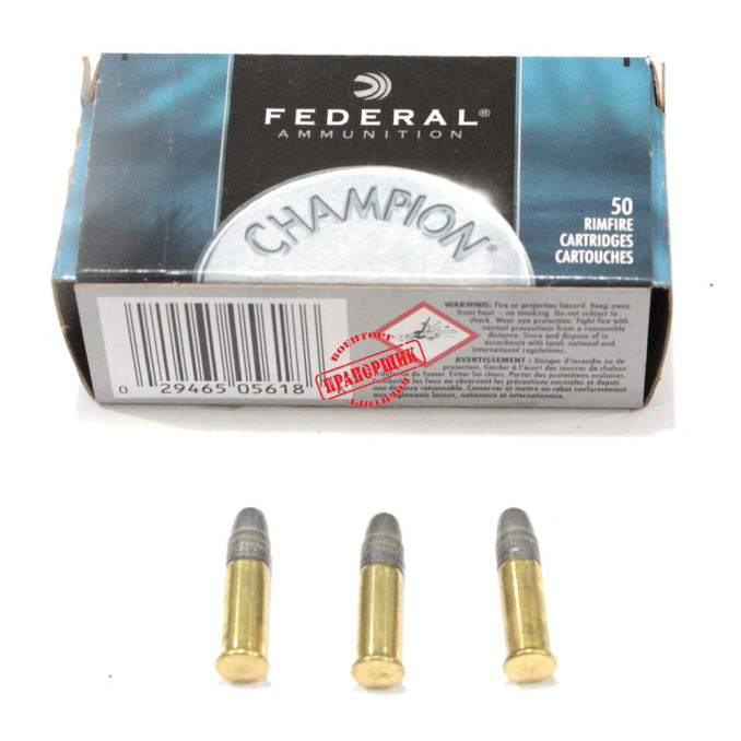 Патрон нарезной Federal Champion 22LR Solid 2,59g