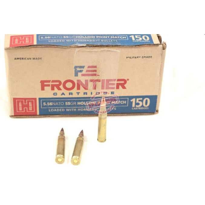 Патрон Hornady Frontier кал. 223 Rem 3,56 г 55 гр Hollow Point HP пачка 150 шт