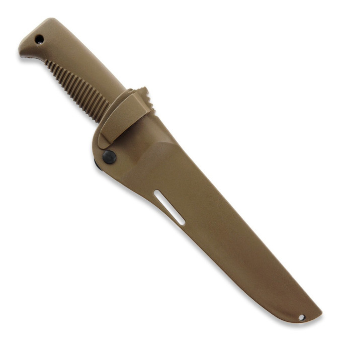 Ніж Peltonen M95, покриття Cerakote FDE, койот, койот композитний чохол  