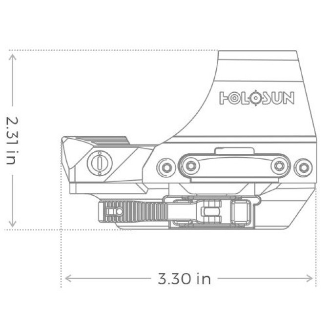 Коллиматорный прицел Holosun HS510C Red Dot
