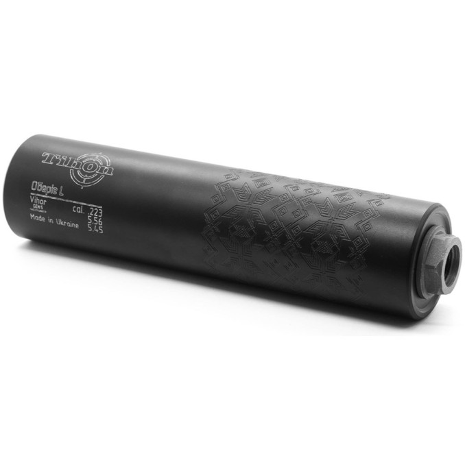 Титановий саундмодератор Оберіг L 223 Rem, 5.56 NATO, 5.45×39